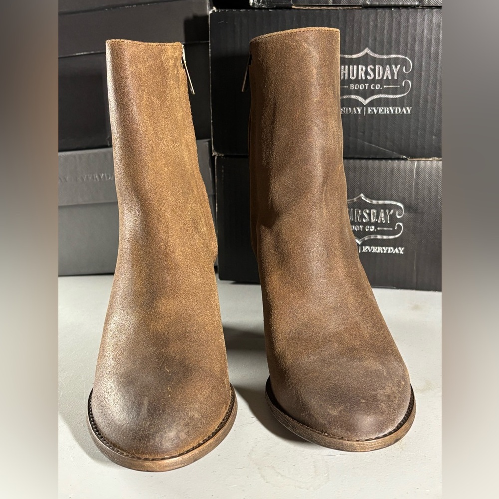 SALE 🎉 Thursday Boot Company Brown Suede Heeled Boots - Savannah Highline, Size